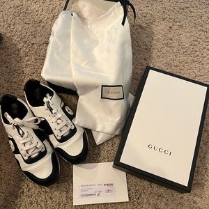 Gucci Miro Soft Black and White Sneakers